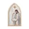Glitzhome® 19.75" Wooden Gold Foil Nativity Scene Wall Decor